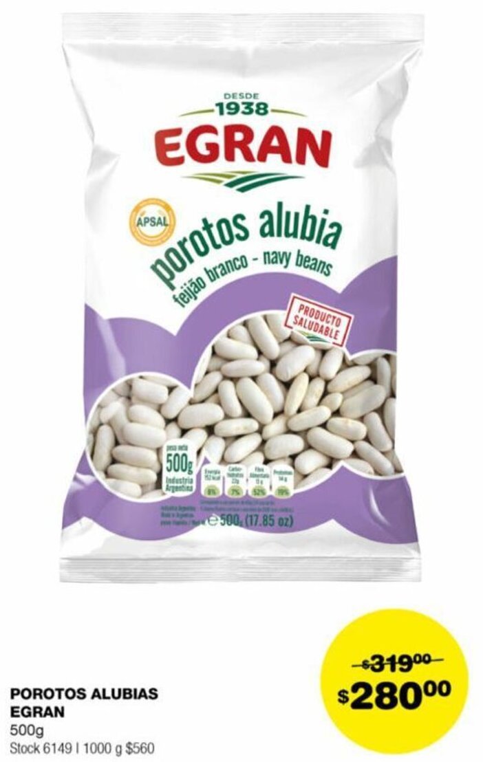 Atomo Conviene POROTOS ALUBIAS EGRAN 500g oferta