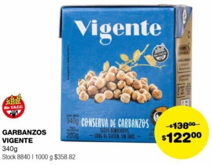 Atomo Conviene GARBANZOS VIGENTE 340g oferta