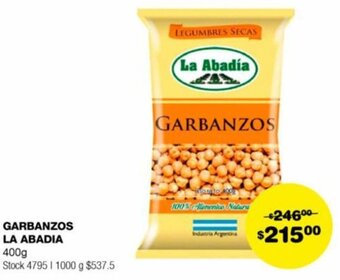 Atomo Conviene GARBANZOS LA ABADIA 400g oferta