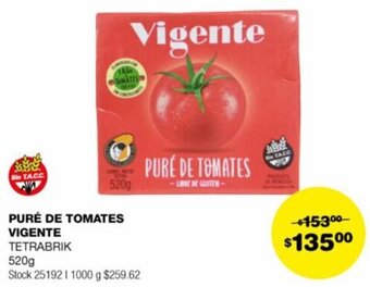 Atomo Conviene PURÉ DE TOMATES VIGENTE TETRABRIK 520g oferta