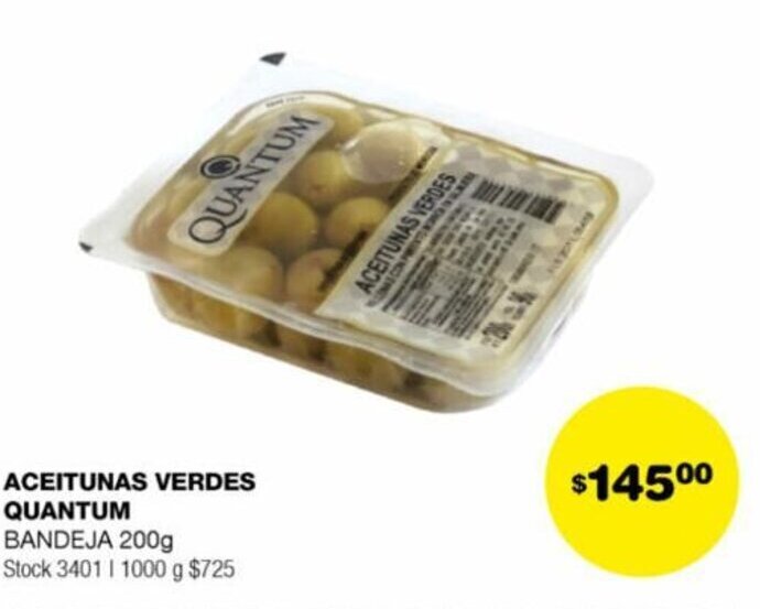 Atomo Conviene ACEITUNAS VERDES QUANTUM BANDEJA 200g oferta