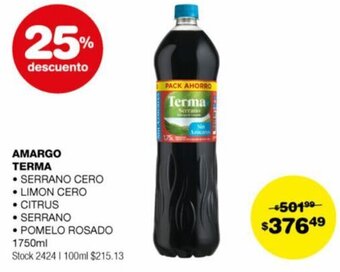 Atomo Conviene AMARGO TERMA 1750ML oferta
