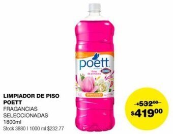 Atomo Conviene LIMPIADOR DE PISO POETT 1800ML oferta