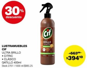 Atomo Conviene LUSTRAMUEBLES CIF GATILLO 400ml oferta