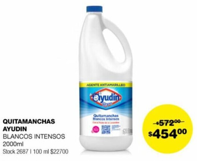 Atomo Conviene QUITAMANCHAS AYUDIN BLANCOS INTENSOS 2000ML oferta