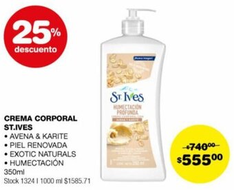 Atomo Conviene CREMA CORPORAL ST.IVES 350ml oferta