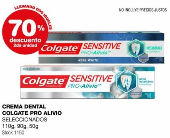 Atomo Conviene CREMA DENTAL COLGATE PRO ALIVIO SELECCIONADOS 110g, 90g, 50g oferta