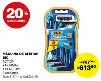 Atomo Conviene MÁQUINA DE AFEITAR BIC ACTION 3 unidades oferta