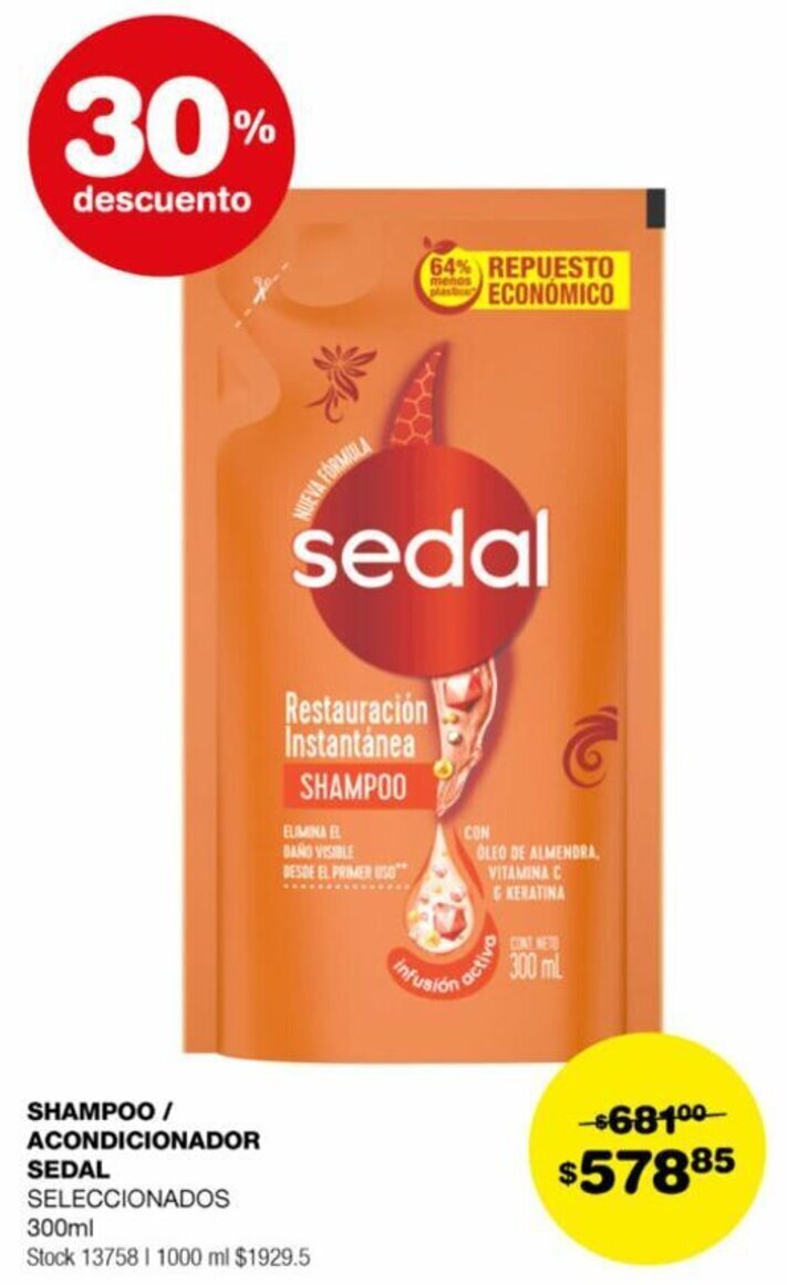 Atomo Conviene SHAMPOO / ACONDICIONADOR SEDAL 300ml oferta