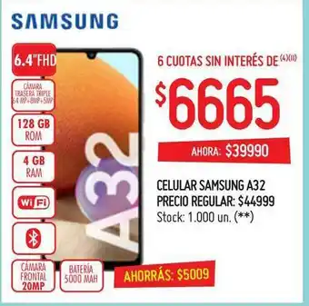 Changomas Samsung A32 Celular oferta