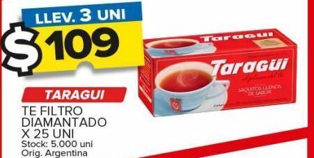 Carrefour Maxi Té negro taraguí 25un oferta