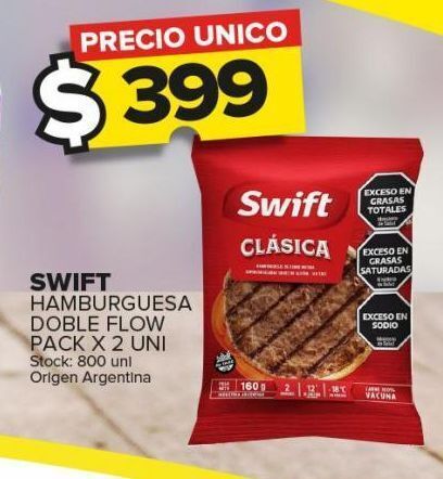 Carrefour Maxi Hamburguesas swift 2u oferta