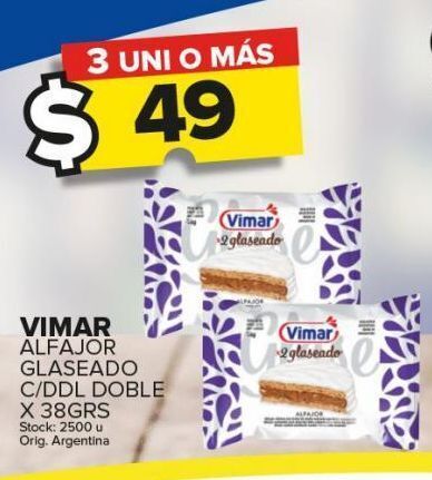Carrefour Maxi Alfajore glaseado vimar 38g oferta