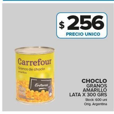 Carrefour Maxi Choclo granos amarillos 350g oferta