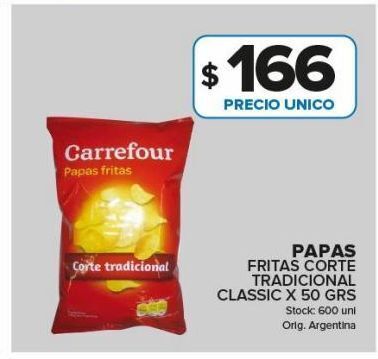 Carrefour Maxi Papas fritas carrefour 50g oferta