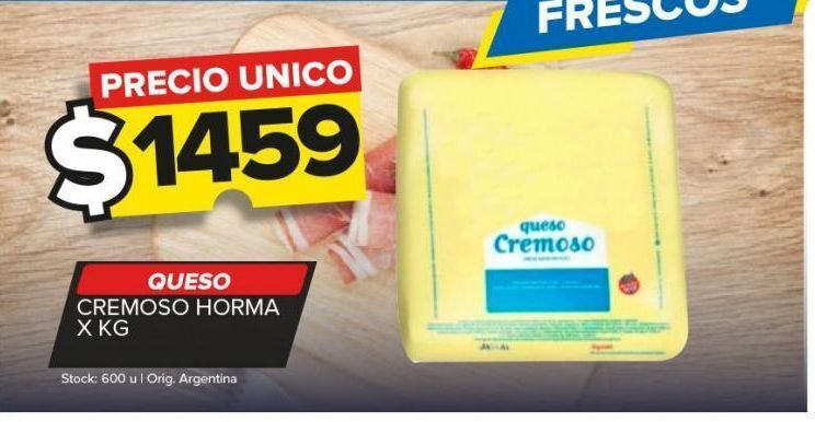 Carrefour Maxi Queso cremoso horma kg oferta