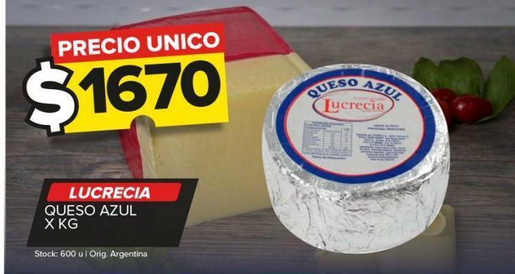 Carrefour Maxi Queso azul lucrecia kg oferta