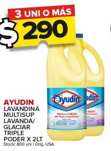 Carrefour Maxi Lavandina ayudin 2lt oferta