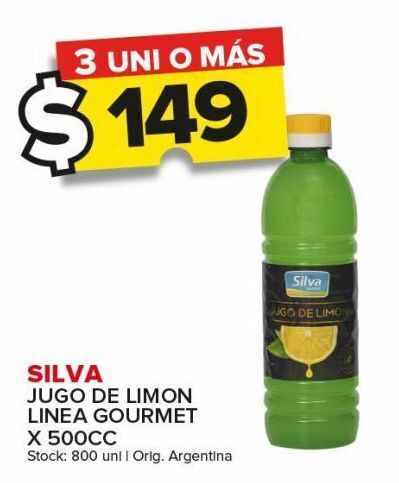 Carrefour Maxi Jugo de limón silva 500cc oferta