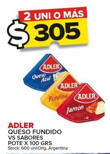 Carrefour Maxi Queso fundido adler 100g oferta