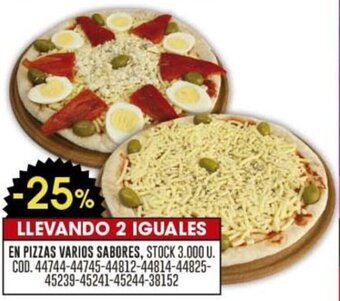 Coto EN PIZZAS VARIOS SABORES oferta