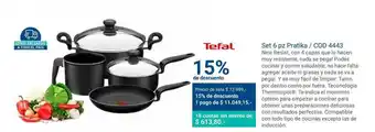 Banco Patagonia Tefal Set 6 Pz Pratika Cod 4443 oferta