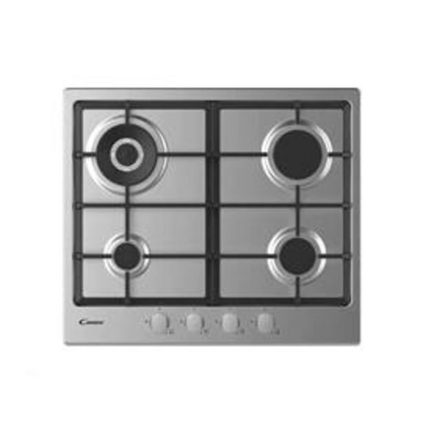 Otero Anafe a gas 4 hornallas candy chg6br4wx 60 cm acero inoxidable oferta