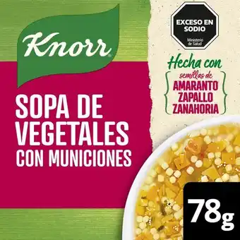Coto Sopa de vegetales knorr con amaranto 78gr oferta