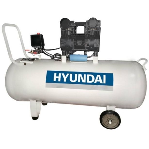 Pinturerías Rex Compresor hyundai 24 lts sin aceite odontológico 2.0 hp oferta