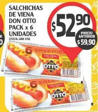 Supermercados Malambo Don Otto Salchichas De Viena Pack x 6 Unidades oferta