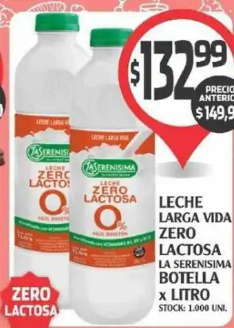 Supermercados Malambo La Serenisima Leche Larga Vida Zero Lactosa Botella X Litro oferta