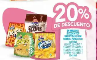 Makro En Anillos/ Biszcochitos Galletitas/Mini Scons/Peps Cilo oferta