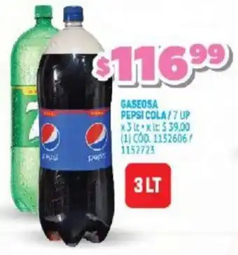 Makro Pepsi Cola/7up Gaseosa x 3Lt oferta