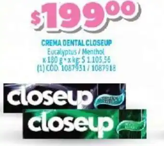 Makro Closeup Crema Dental 180g oferta