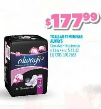 Makro Always Toallas Femeninas oferta