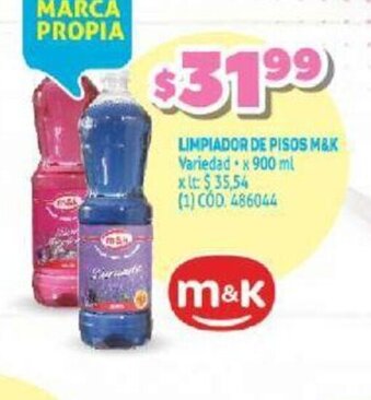 Makro Limpiador De Pisos M&K 900ml oferta