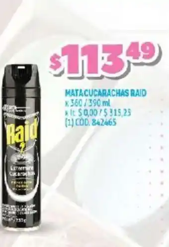 Makro Raid Mata Cucarachas 360/390ml oferta
