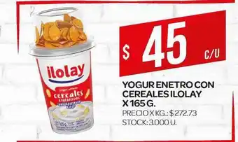 Supermercados DIA Ilolay Enetro Con Cereales 165g oferta