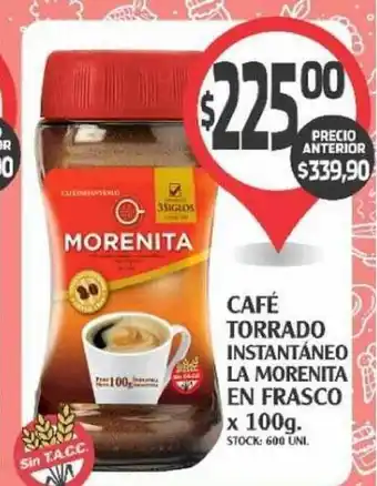 Supermercados Malambo La Morenita Café Torrado Instantáneo En Frasco x 100g oferta