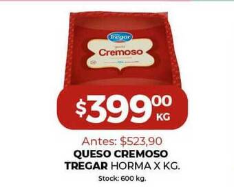 Super MAMI Queso Cremoso Tregar Horma x kg oferta