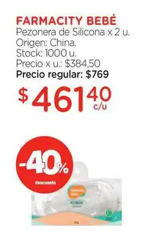 Farmacity Farmacity Bebé Pezonera De Silicona x 2 u oferta