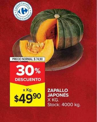 Carrefour Zapallo Japonés oferta