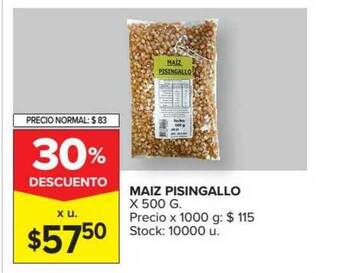 Carrefour Maiz Pisingallo X 500 G oferta