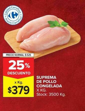 Carrefour Suprema De Pollo Congelada oferta