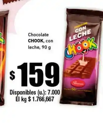 Cooperativa Obrera Chocolate Chook Con Leche 90g oferta