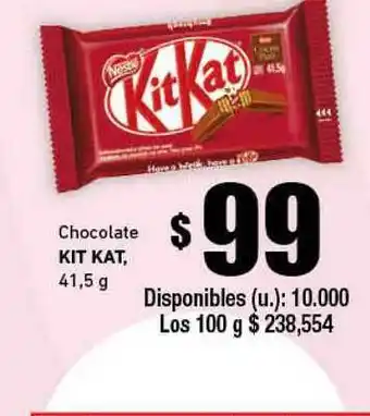 Cooperativa Obrera Kit Kat Chocolate 41,5g oferta