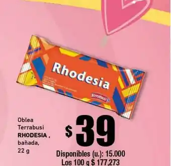 Rhodesia Oblea Terrabusi 22g