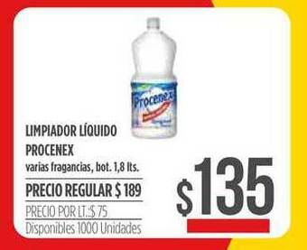 Supermercados Vea Limpiador Líquido Procenex 1,8lts oferta