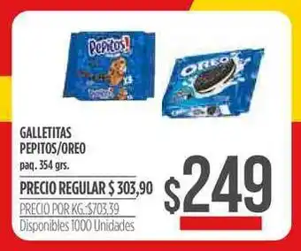 Supermercados Vea Galletitas Pepitos Oreo 354grs oferta
