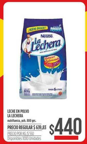 Supermercados Vea Leche En Polvo La Lechera 800grs oferta
